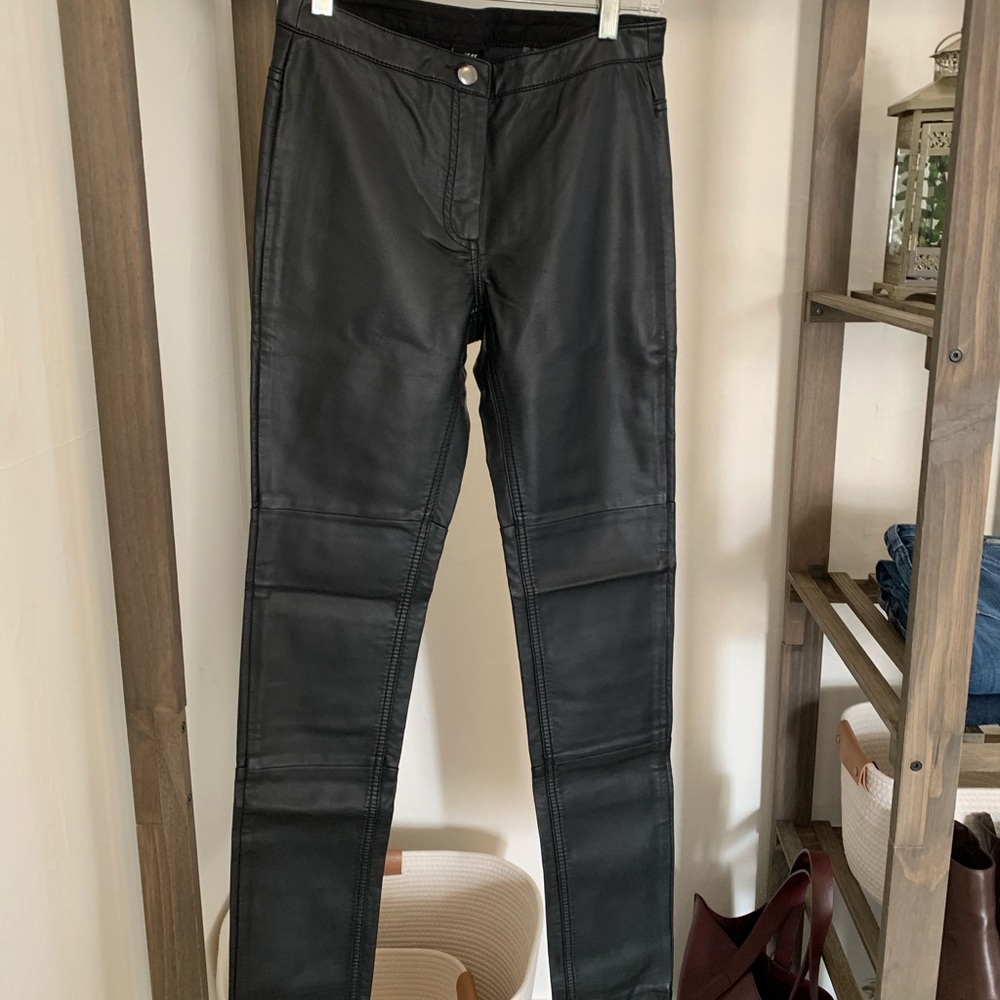 Faux-Leather pants